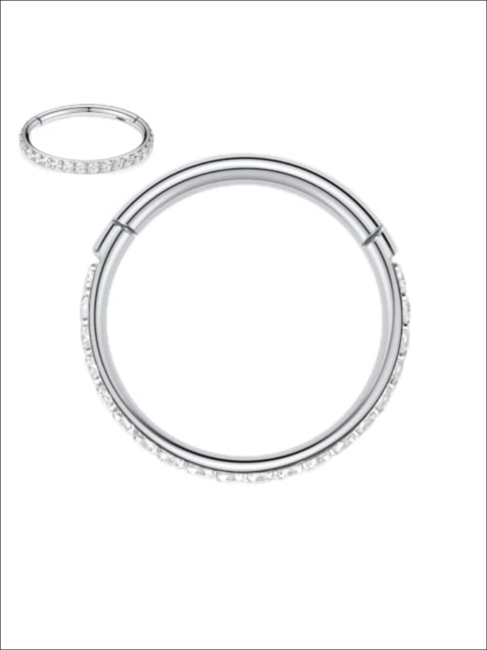 316L Surgical Steel Nose Ring Hoop 16G 10mm Multi-Use Piercing Jewelry